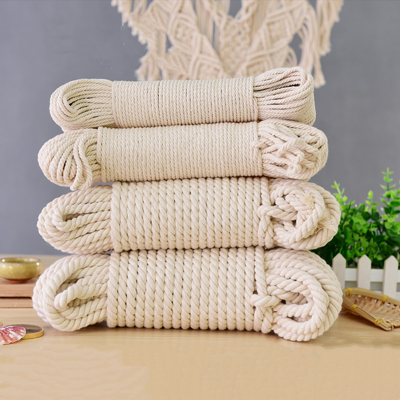 Macrame Cord Cotton - 1-25 متر القطن الطبيعي حبل مجدول