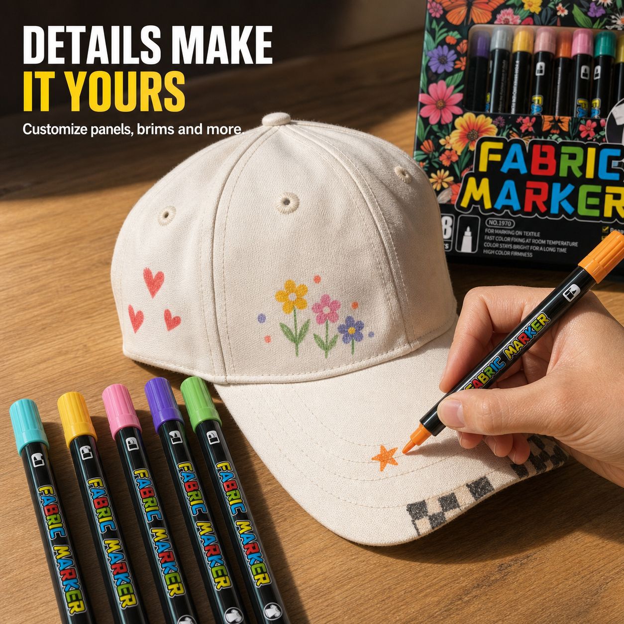 Art Craft Stationery - أقلام تلوين للأقمشة بـ 24/36/48 لونًا