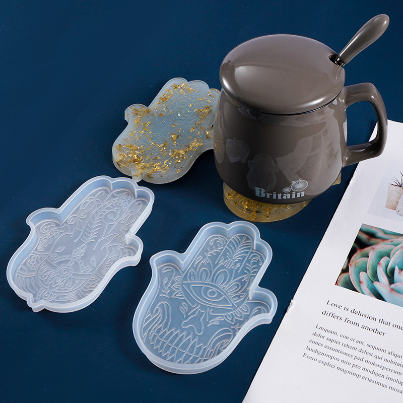 Resin Casting Mold - 1 قطعة Coaster بها بنفسك كوستر