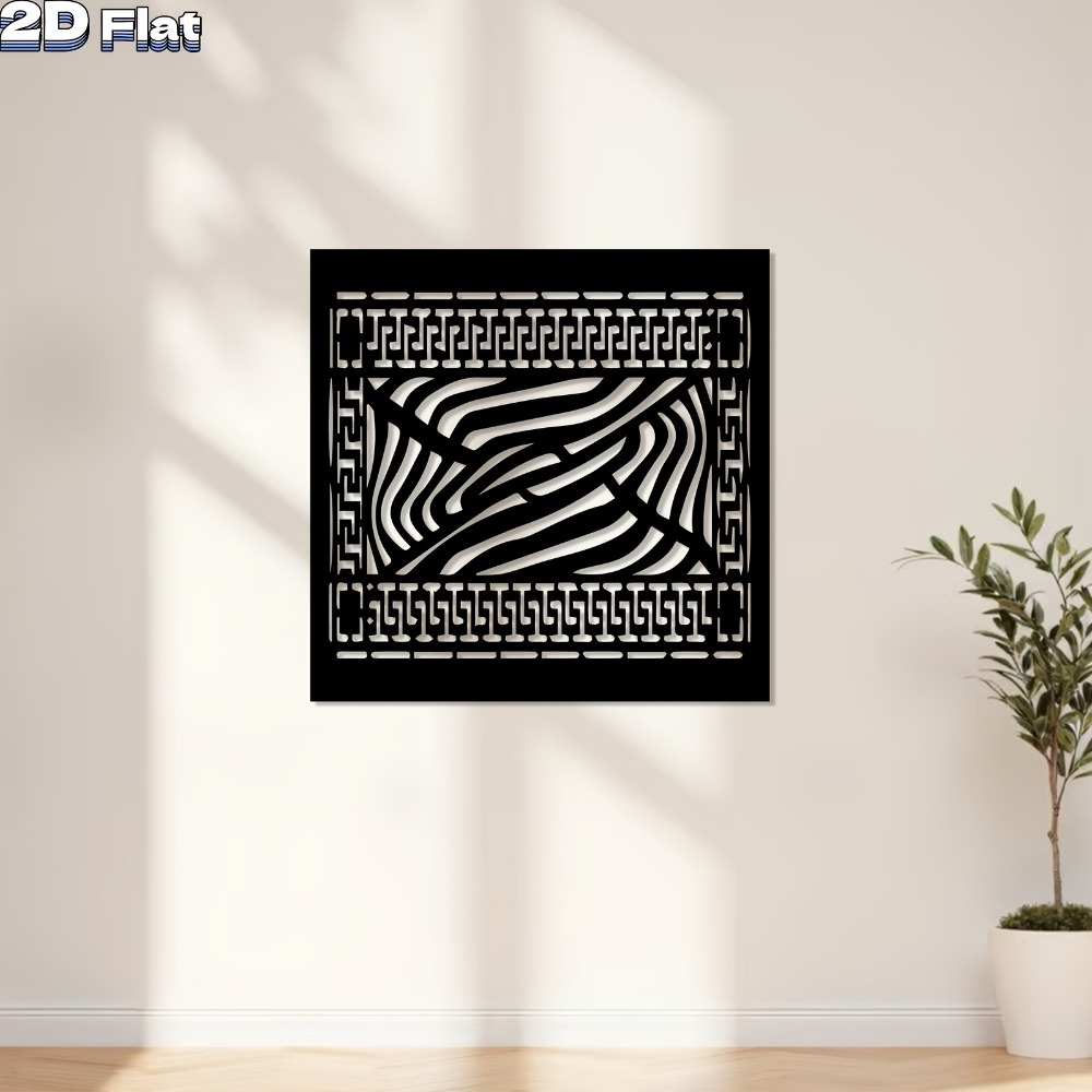 Art Craft Zebra - CIFBUY لوحة فنية جدارية معدنية بتصميم