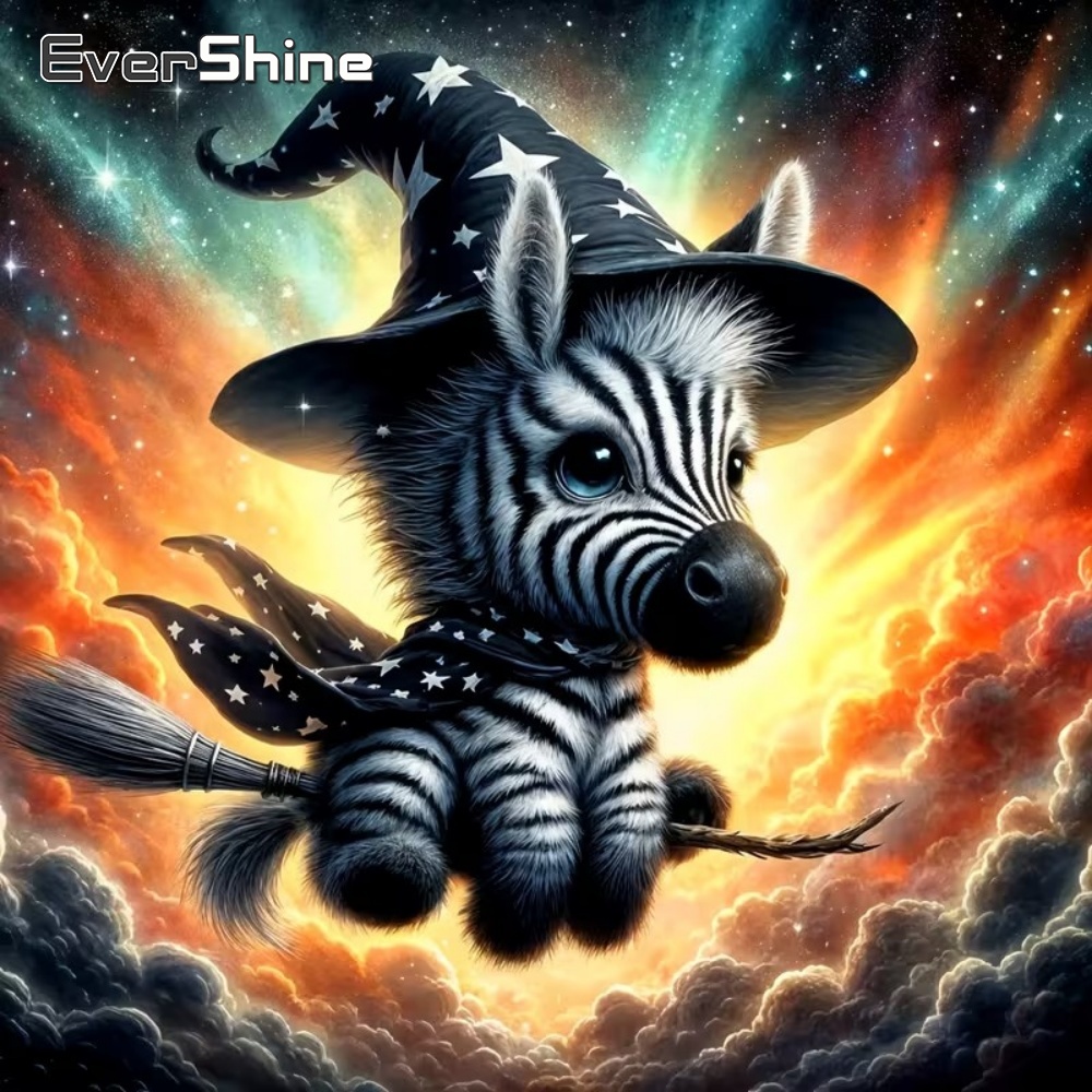 Art Craft Zebra - EverShine لوحة فسيفساء ماسية 5D للتطريز