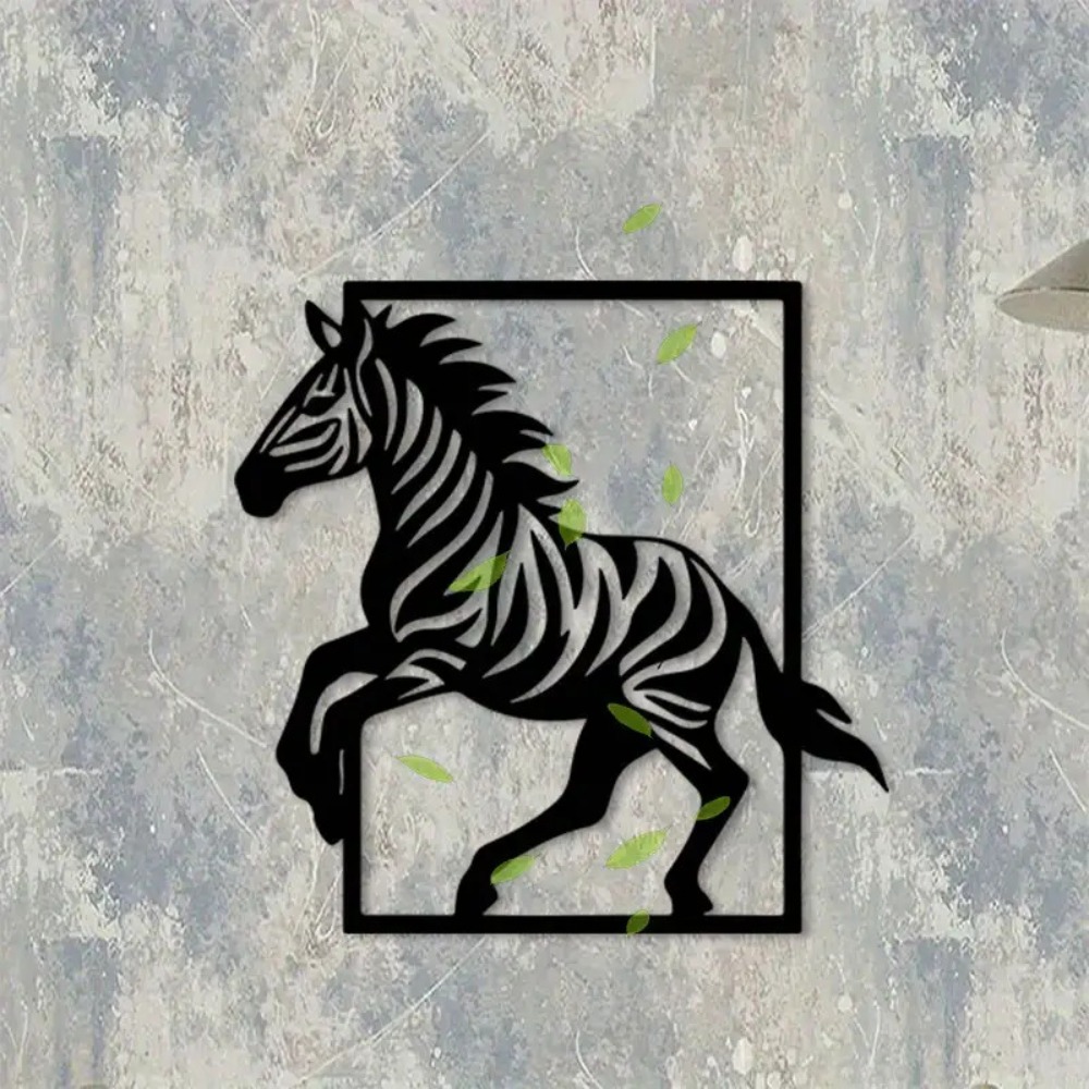 Art Craft Zebra - CIFBUY لوحة فنية جدارية معدنية على