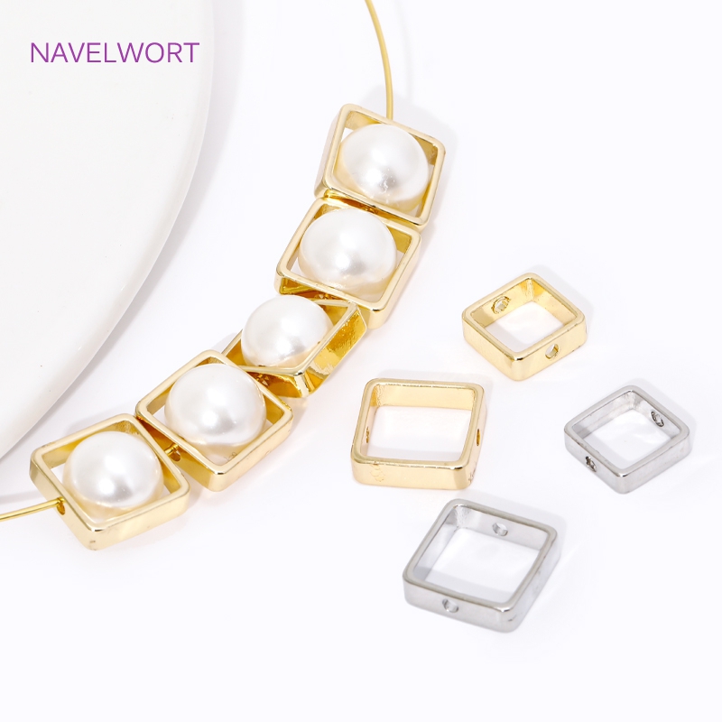 Art Craft Making - 14K/18K إطارات حبة مطلية بالذهب ،