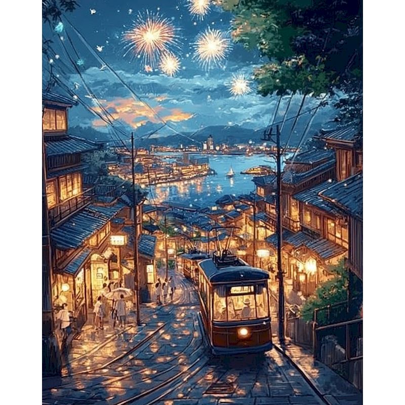 Art Craft Night - GATYZTORY لوحة فنية ماسية 5D بتصميم