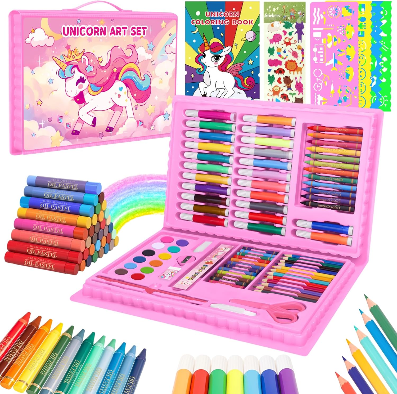 Illustration Marker Set - مجموعة كتب تلوين للأطفال، مجموعة رسم