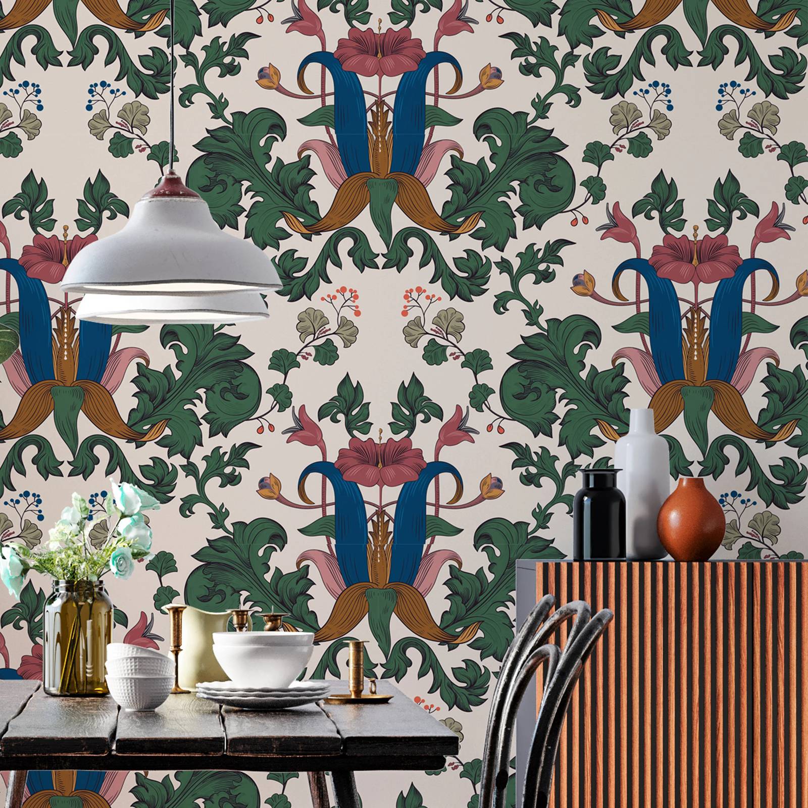Art Craft William Morris - ورق جدران مستوحى من ويليام موريس،