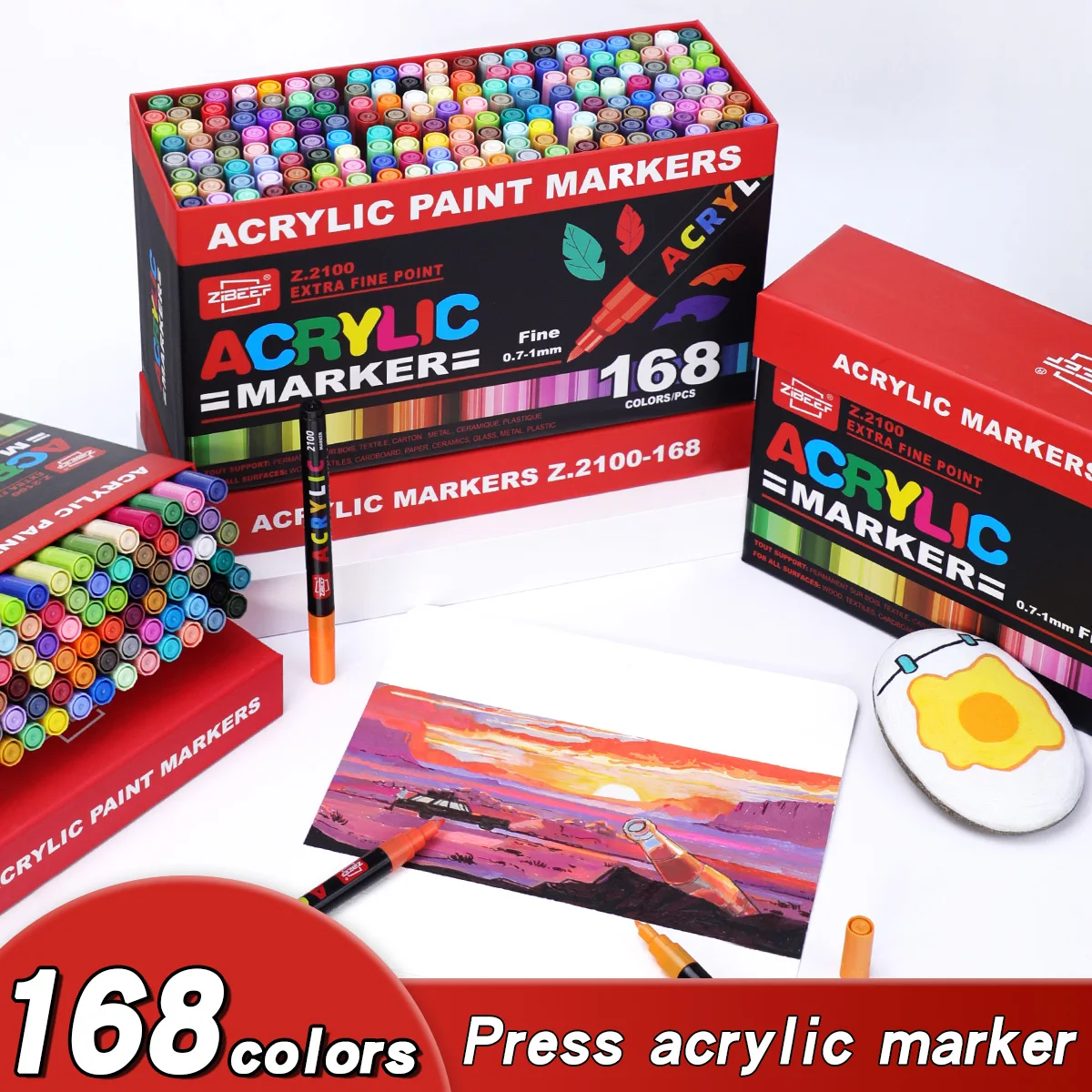 Illustration Marker Set - مجموعة أقلام تلوين أكريليك بـ 36-240