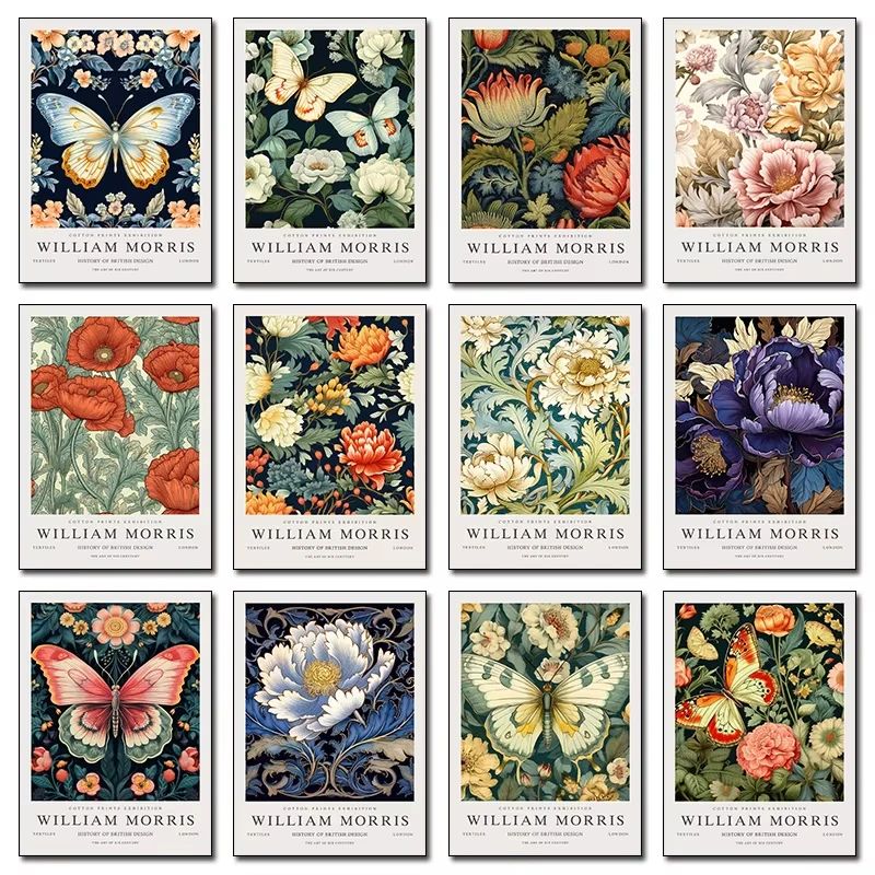 Art Craft William Morris - لوحات فنية محايدة لتصميم ويليام موريس