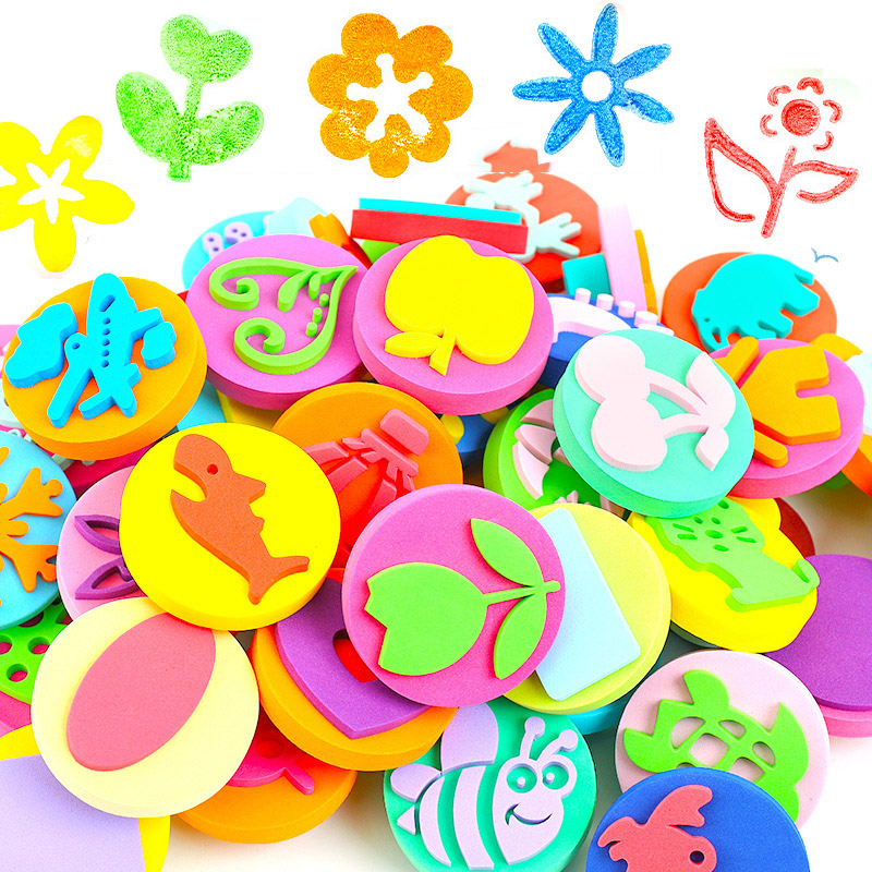 Art Craft 3 Year Old - طوابع رغوية للرسم ، طلاء وجه