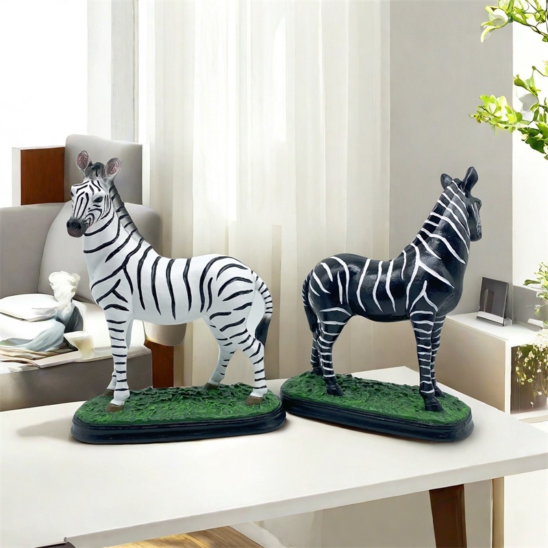 Art Craft Zebra - النحت الفني زيبرا اليدوية الراتنج الحرفية