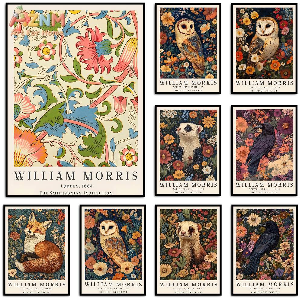 Art Craft William Morris - لوحة فنية جدارية من القماش بتصميم