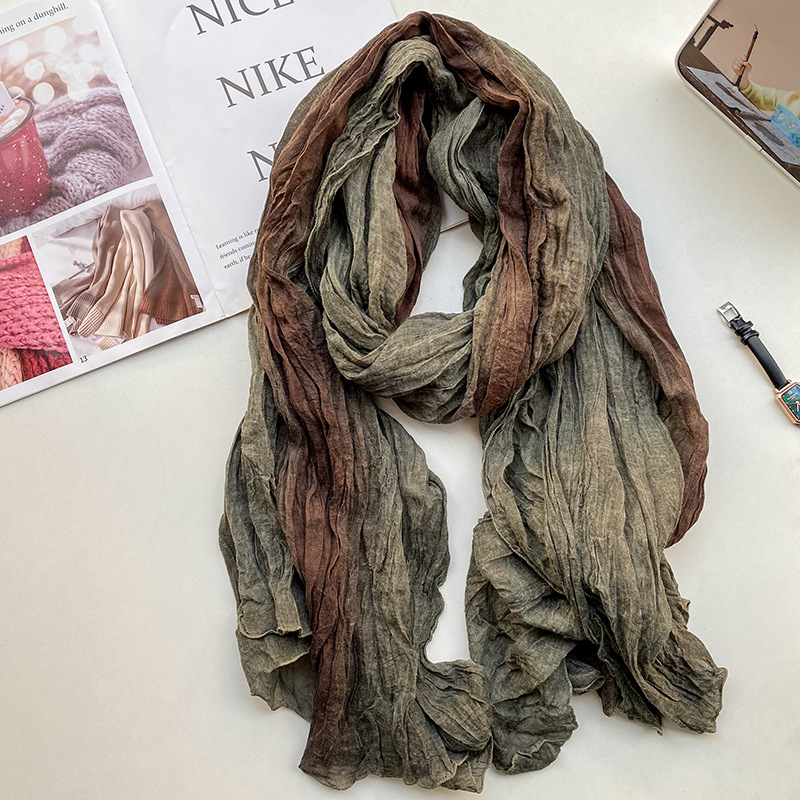 Silk Painting Dye - VREOVOR الرجعية العرقية نمط وشاح المرأة