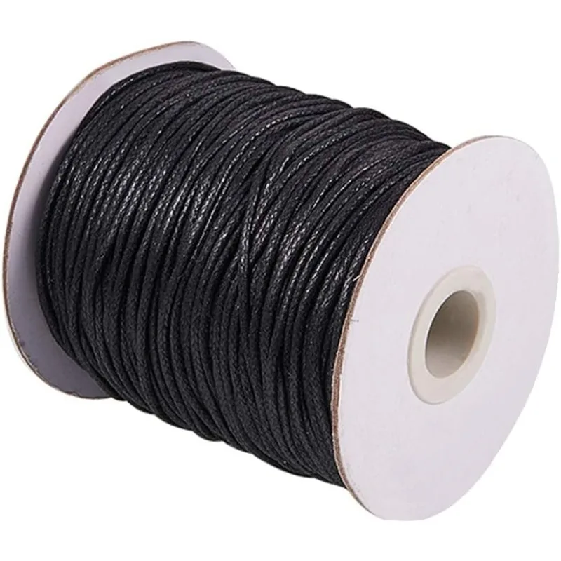 Macrame Cord Cotton - 1 لفة 100 ياردة مشمع الحبل