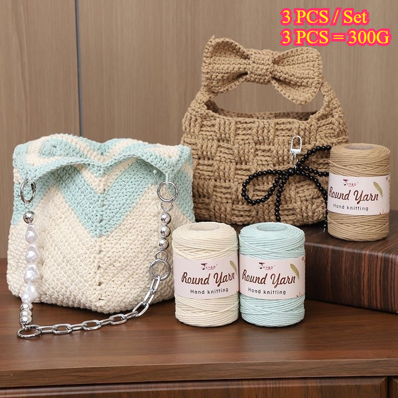 3 قطع من خيوط القطن الناعمة ال - مراجعة Macrame Cord Cotton وسعره