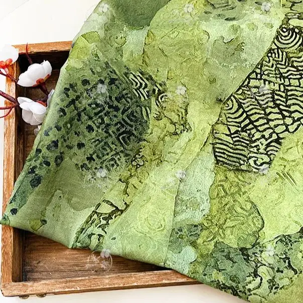 قماش قطني مطرز بنمط الرسم الزي - مراجعة Silk Painting Dye وسعره