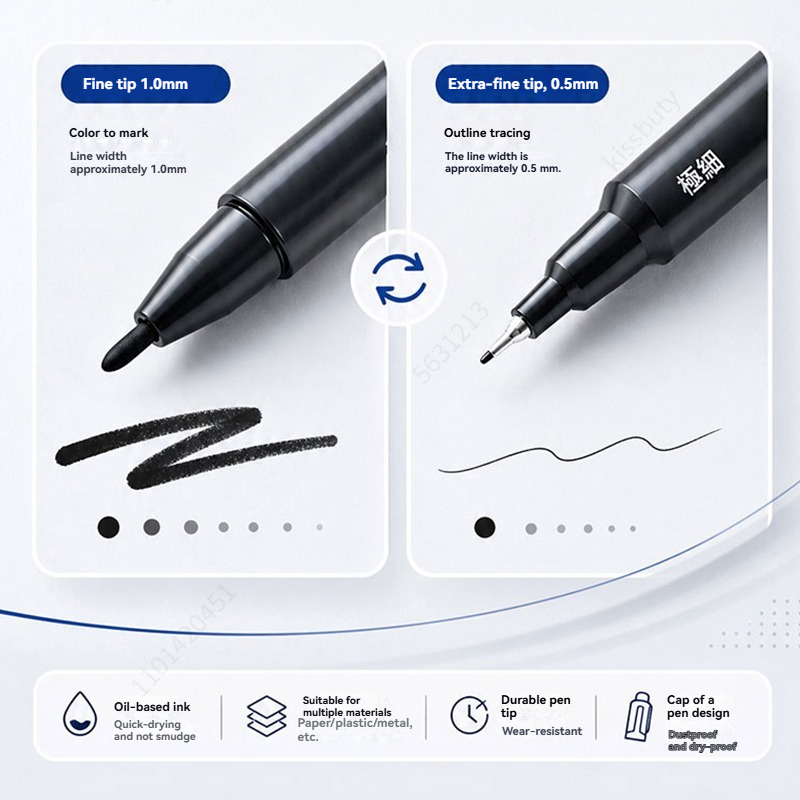 3-100 قطعة/مجموعة أقلام تلوين  - مراجعة Illustration Marker Set وسعره