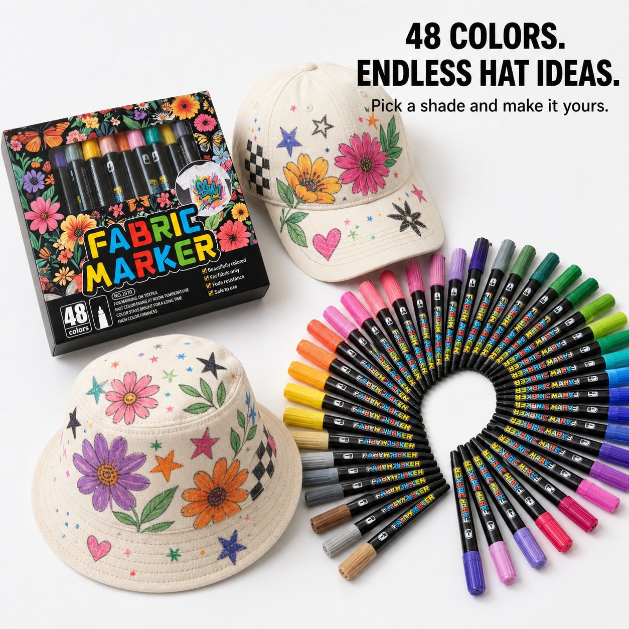 أقلام تلوين للأقمشة بـ 24/36/4 - مراجعة Art Craft Stationery وسعره