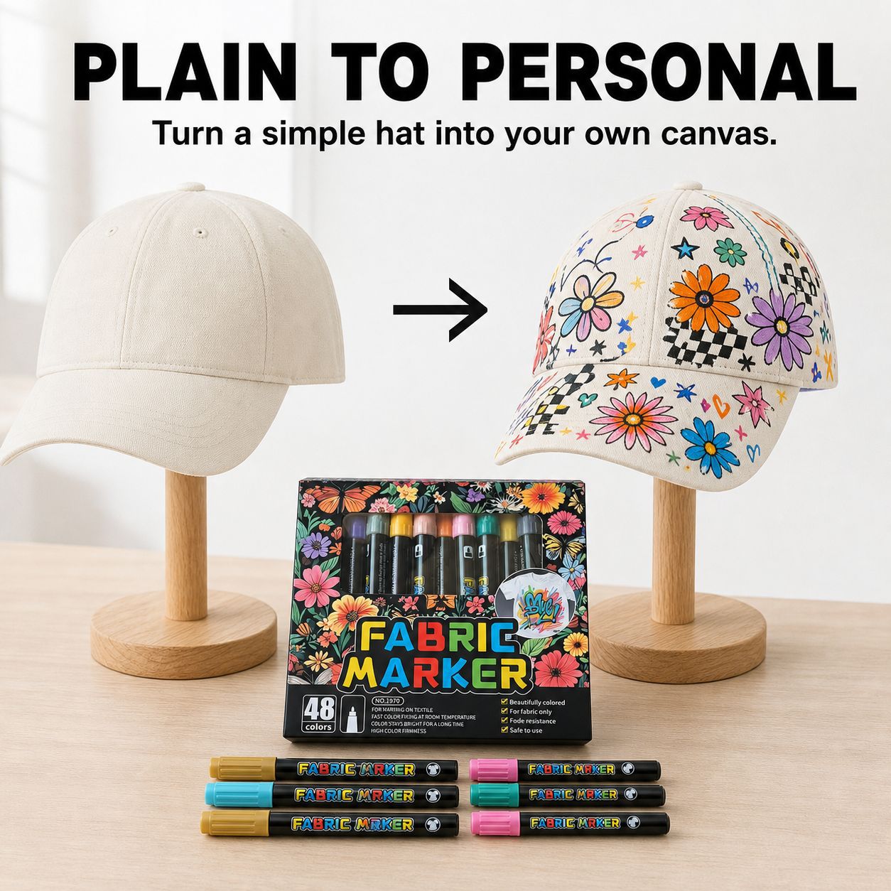 أقلام تلوين للأقمشة بـ 24/36/4 - مراجعة Art Craft Stationery وسعره