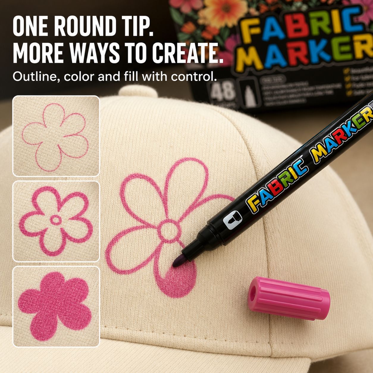 أقلام تلوين للأقمشة بـ 24/36/4 - مراجعة Art Craft Stationery وسعره