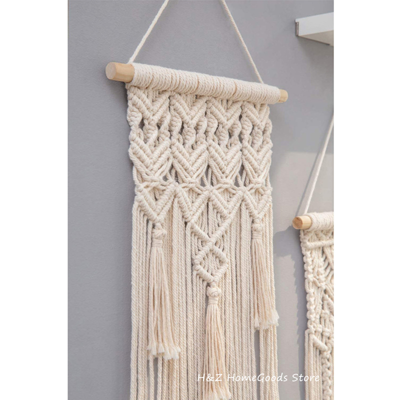 حار مكرميه الجدار الشنق نسيج ج - مراجعة Macrame Cord Cotton وسعره