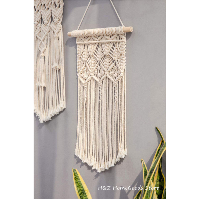 حار مكرميه الجدار الشنق نسيج ج - مراجعة Macrame Cord Cotton وسعره