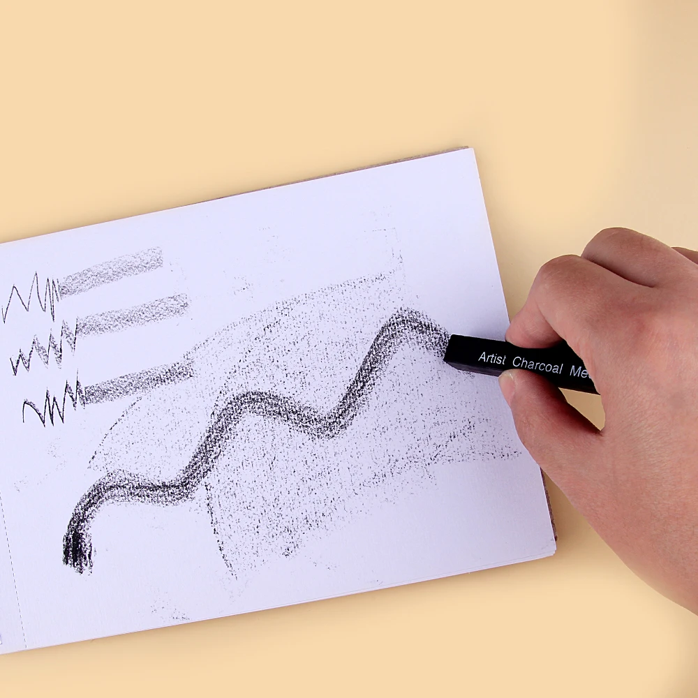 مجموعة 6 قطع من قضبان الفحم ال - مراجعة Sketching Charcoal Set وسعره
