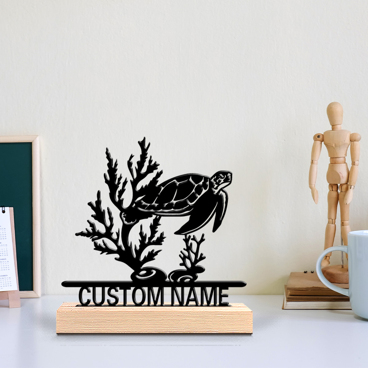 تمثال سلحفاة بحرية تجريدي مخصص - مراجعة Art Craft Wood وسعره