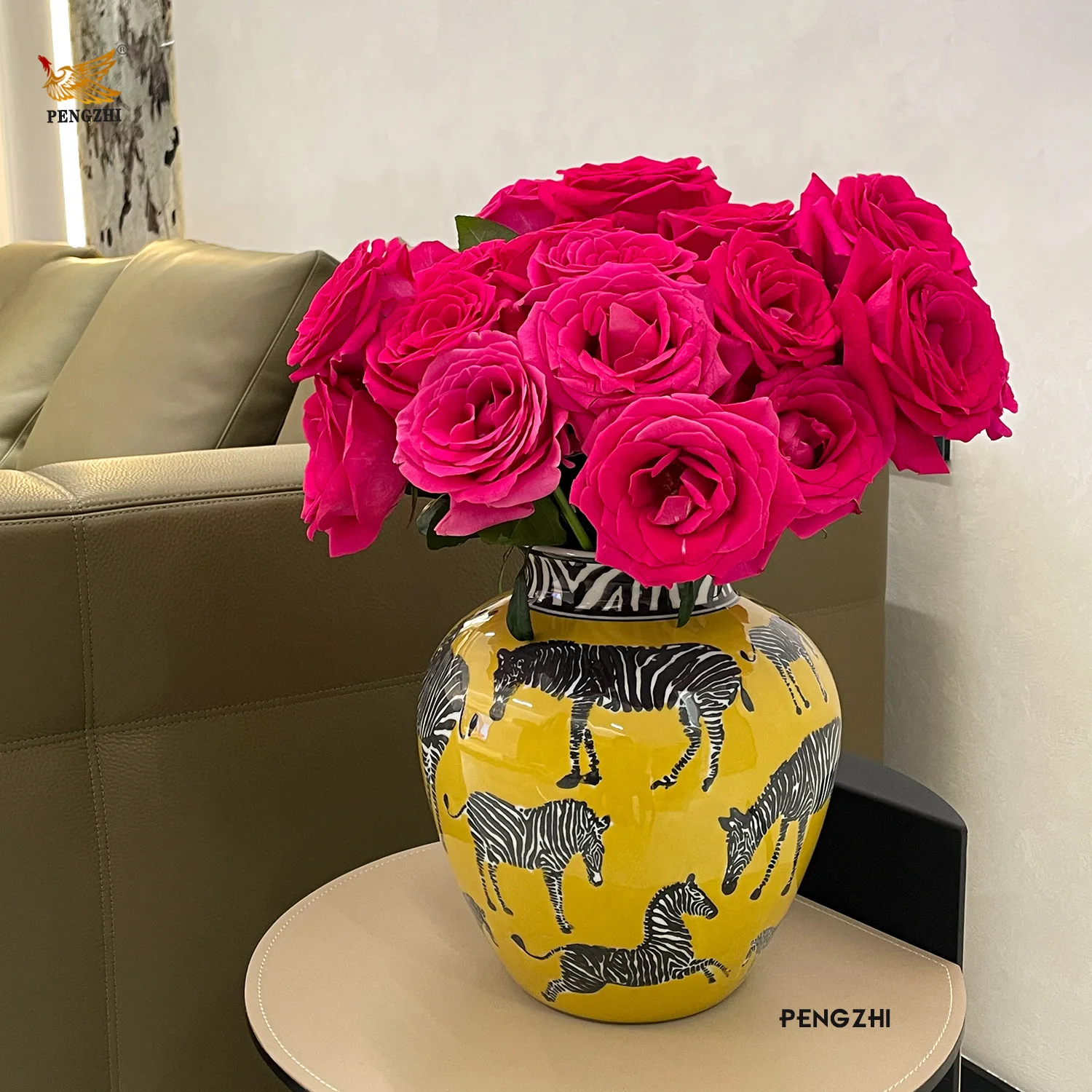 مزهرية خزفية بنمط الحمار الوحش - مراجعة Art Craft Zebra وسعره