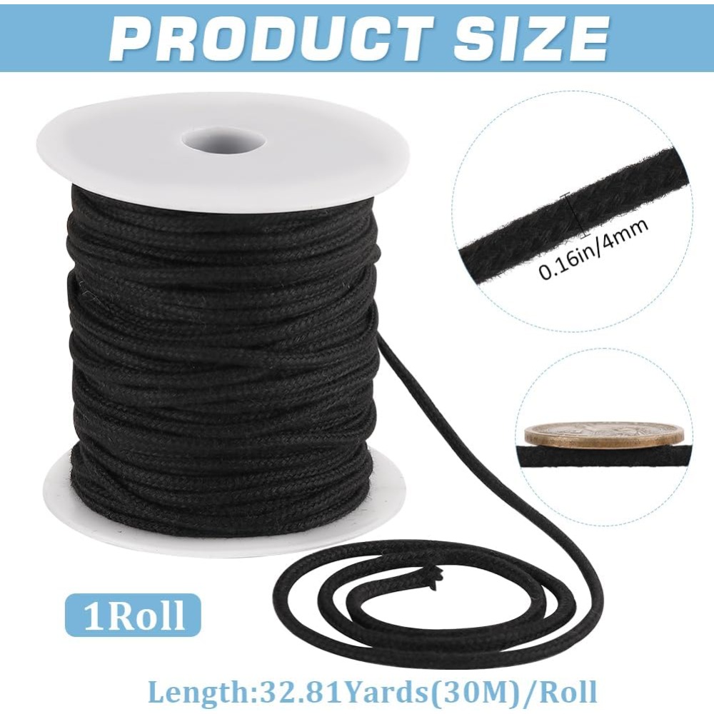 4 مللي متر 33 ياردة حبل القطن  - مراجعة Macrame Cord Cotton وسعره