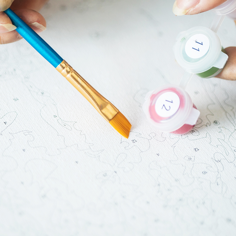 GATYZTORY طقم رسم بالأرقام لمش - مراجعة Art Craft Night وسعره