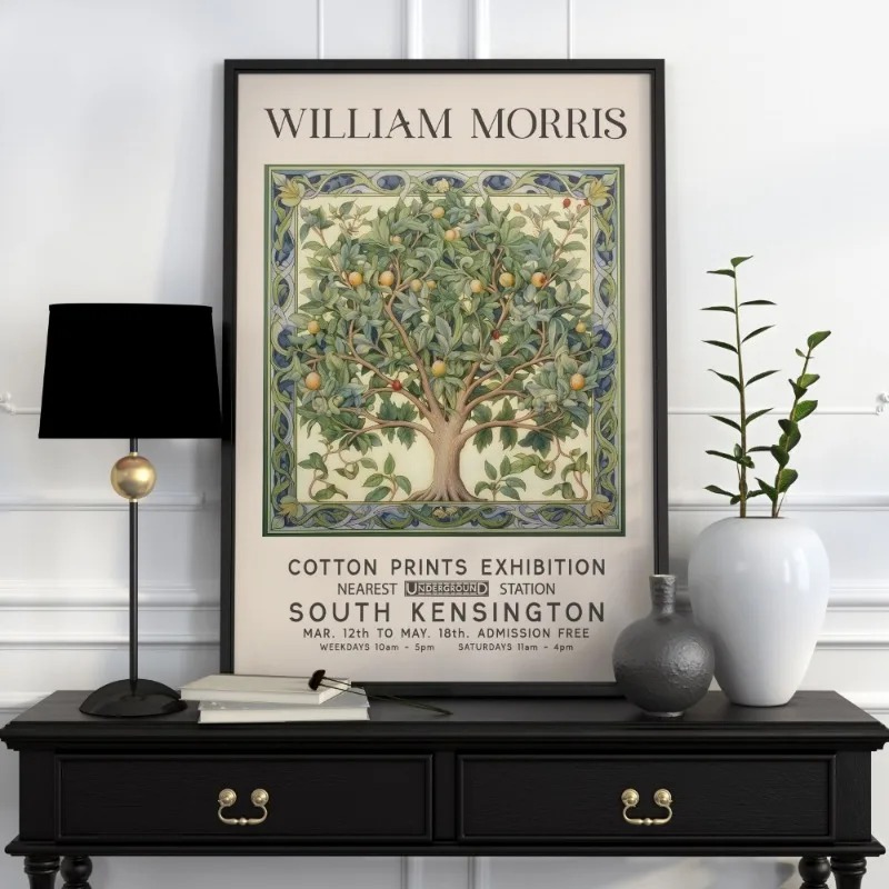 ملصق فني من ويليام موريس ، سلس - مراجعة Art Craft William Morris وسعره