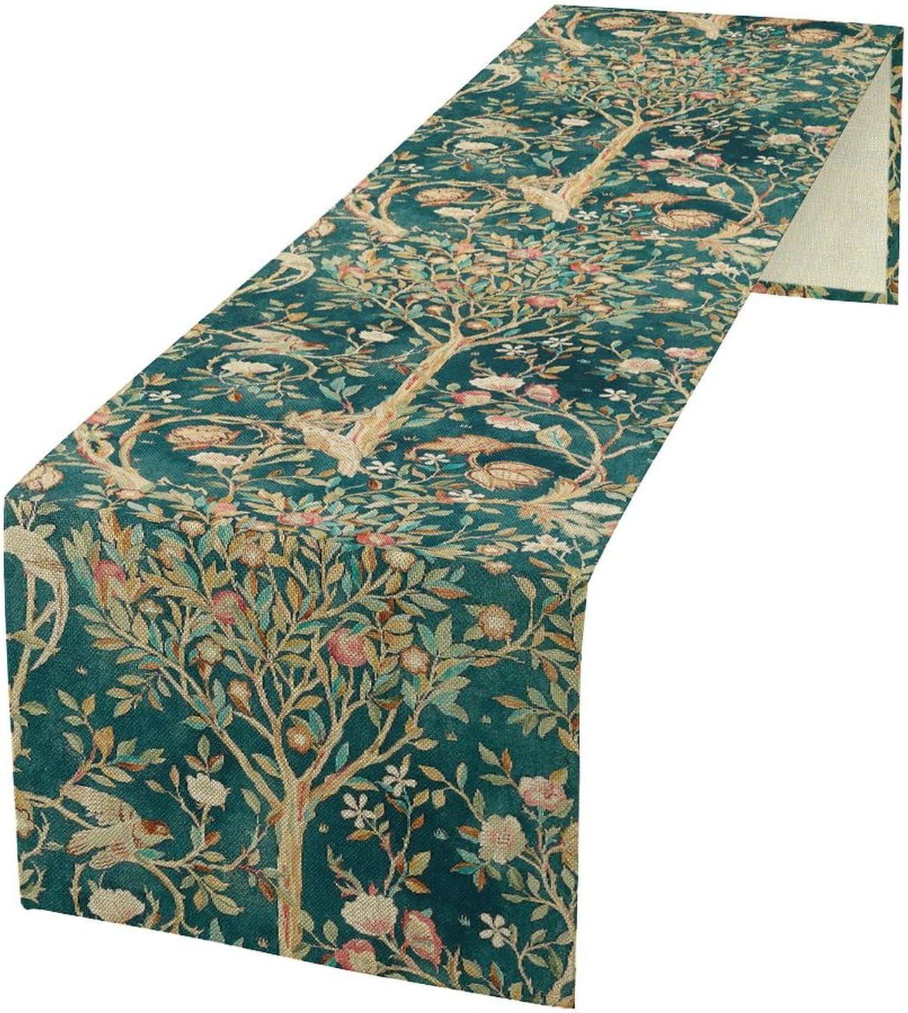 مفرش طاولة ويليام موريس الأخضر - مراجعة Art Craft William Morris وسعره
