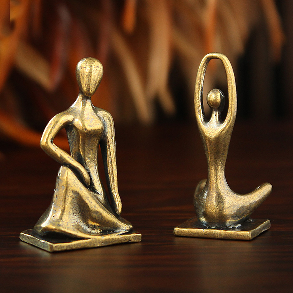 تمثال فتاة يوجا من النحاس بأسل - مراجعة Art Craft New Year وسعره