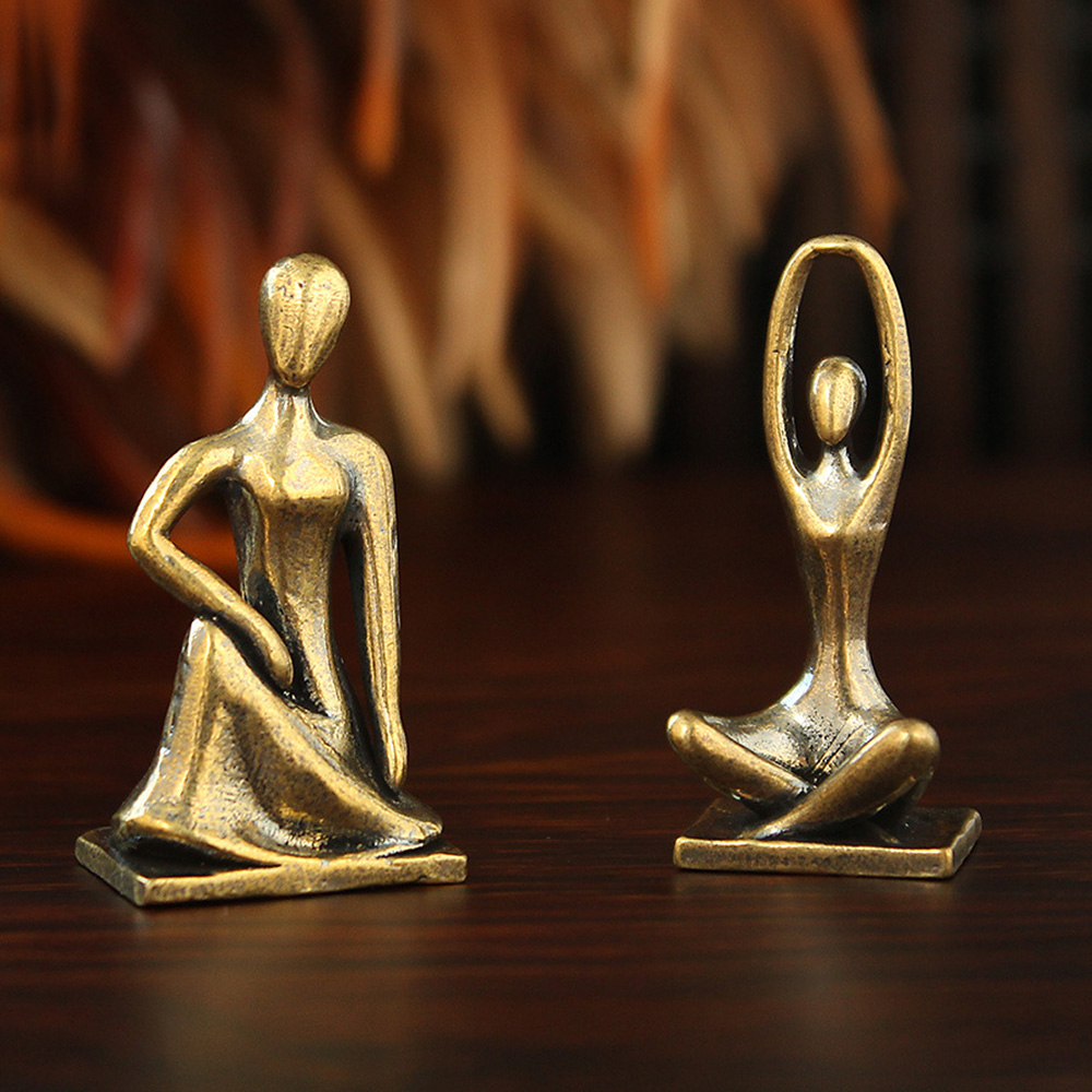 تمثال فتاة يوجا من النحاس بأسل - مراجعة Art Craft New Year وسعره