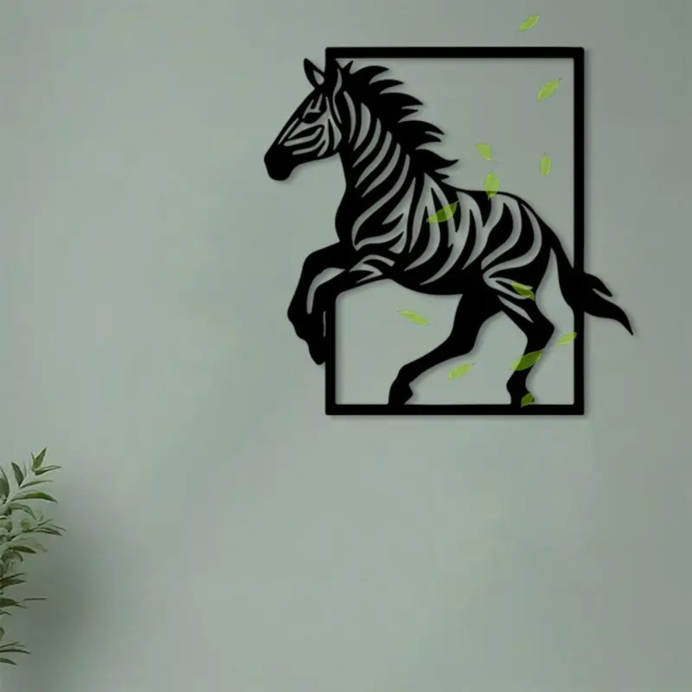 CIFBUY لوحة فنية جدارية معدنية - مراجعة Art Craft Zebra وسعره
