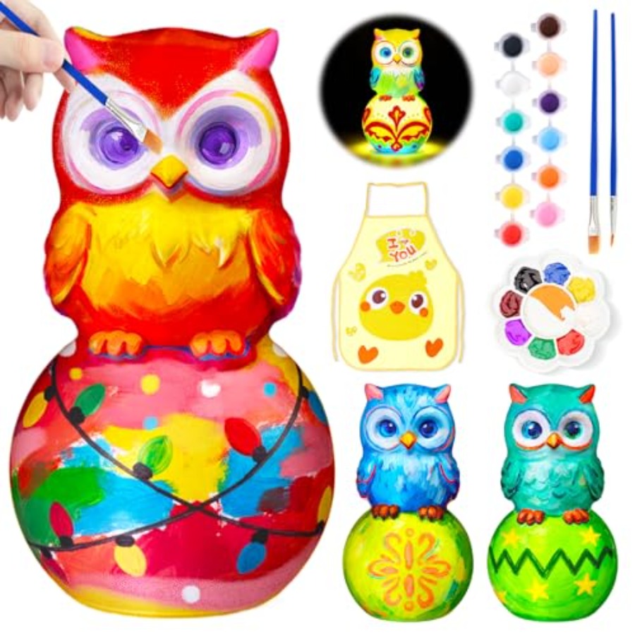 طقم رسم على المصابيح، فنون وحر - مراجعة Art Craft Night وسعره