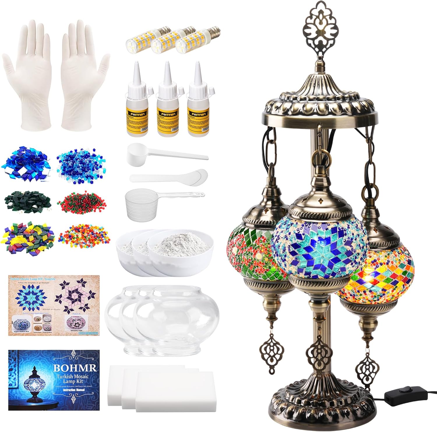 طقم صنع مصباح تركي فسيفسائي ثل - مراجعة Art Craft Making وسعره
