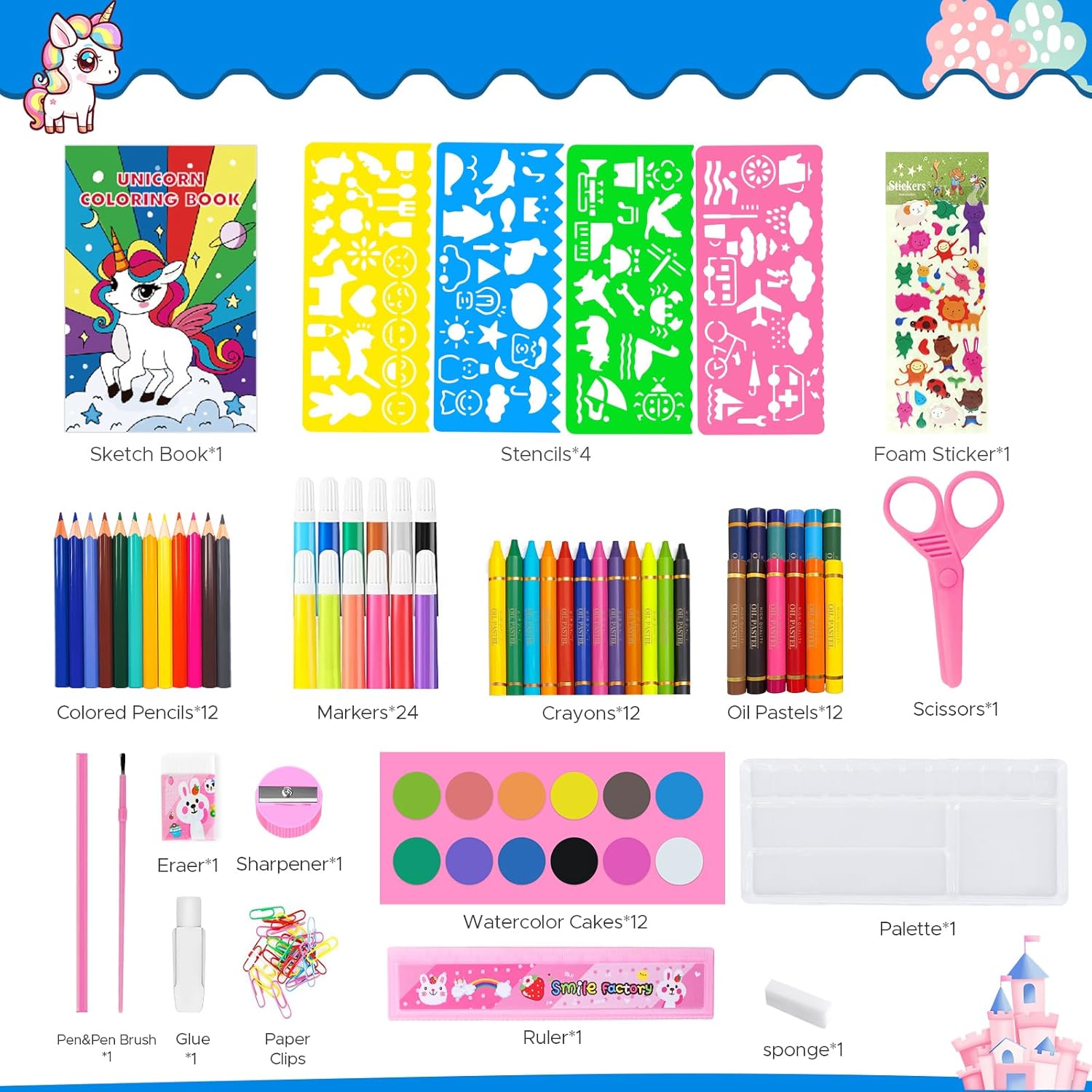 مجموعة كتب تلوين للأطفال، مجمو - مراجعة Illustration Marker Set وسعره