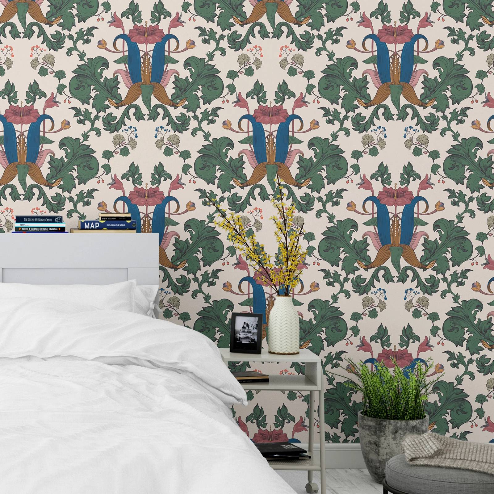 ورق جدران مستوحى من ويليام مور - مراجعة Art Craft William Morris وسعره