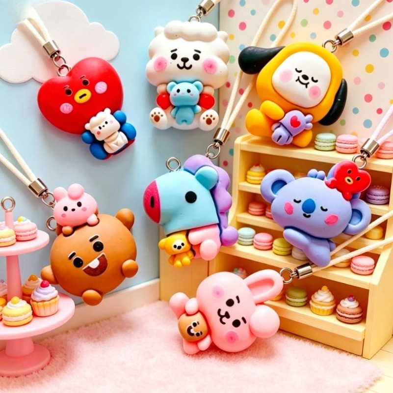 7 قطع من إكسسوارات BT21 الكرتو - مراجعة Art Craft Making وسعره