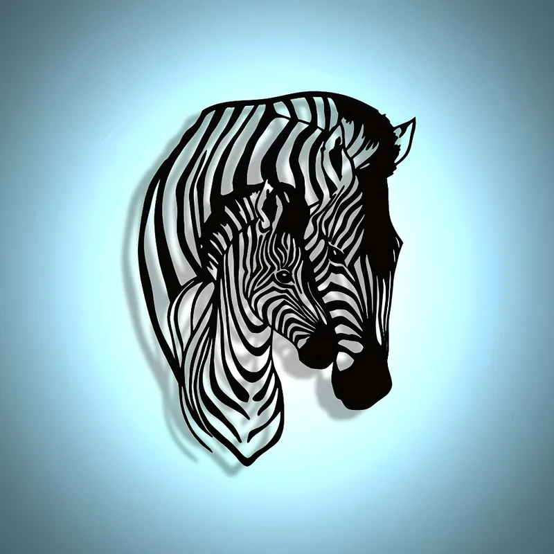 لوحة جدارية معدنية أنيقة بتصمي - مراجعة Art Craft Zebra وسعره