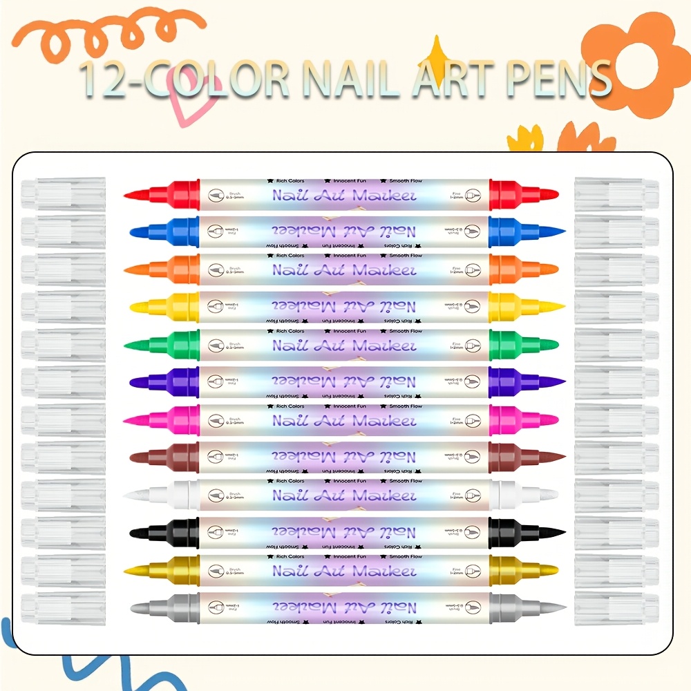 مجموعة أقلام فن الأظافر بـ 12  - مراجعة Illustration Marker Set وسعره