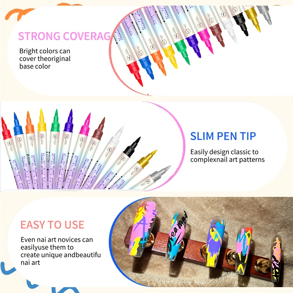 مجموعة أقلام فن الأظافر بـ 12  - مراجعة Illustration Marker Set وسعره