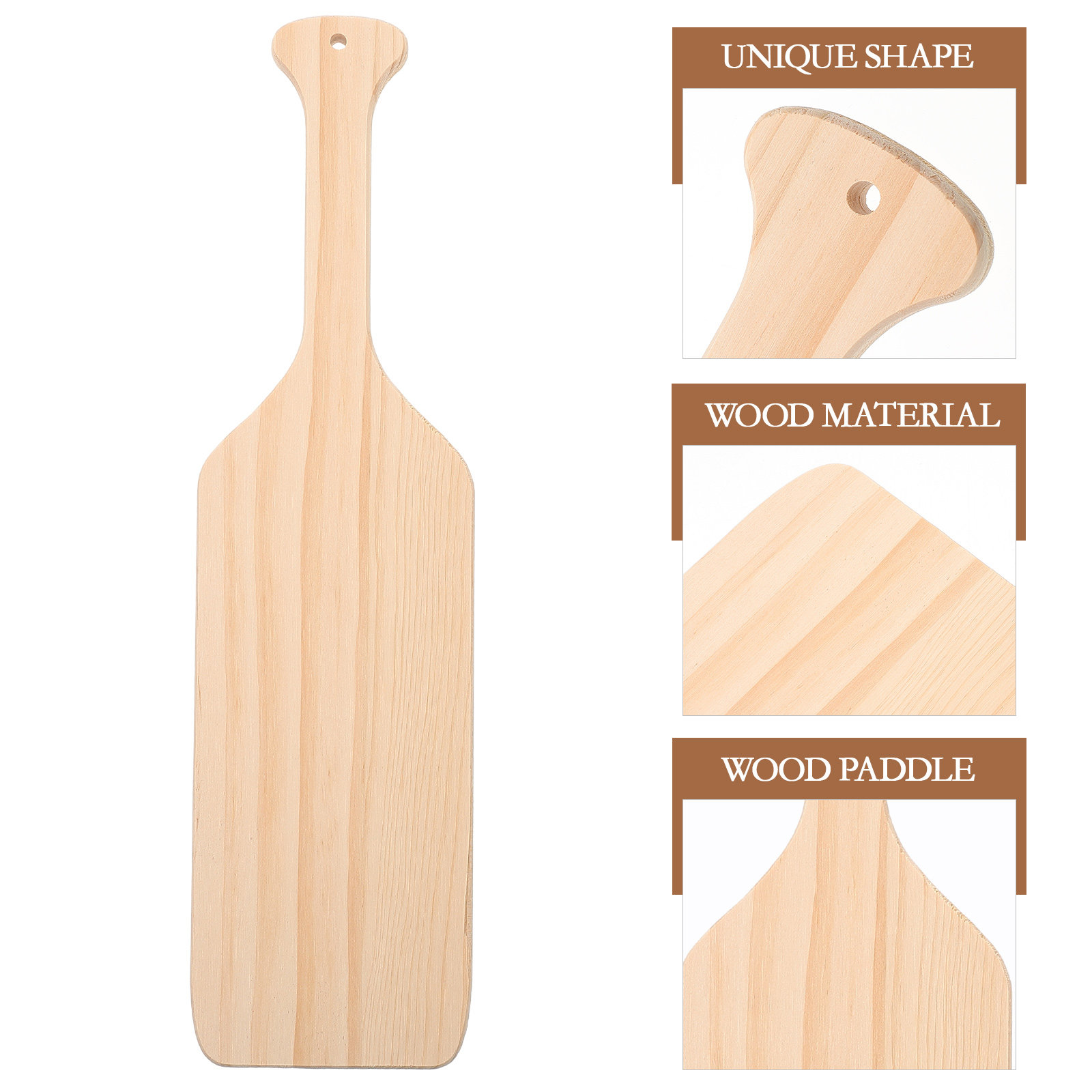 مجداف خشبي غير مكتمل الصنع، مص - مراجعة Art Craft Wood وسعره