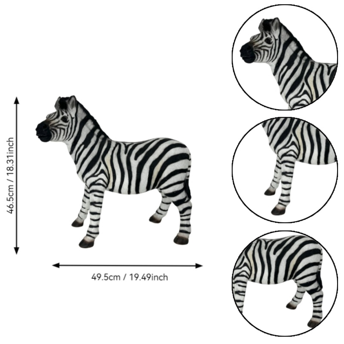 تمثال حديقة على شكل حمار وحشي  - مراجعة Art Craft Zebra وسعره