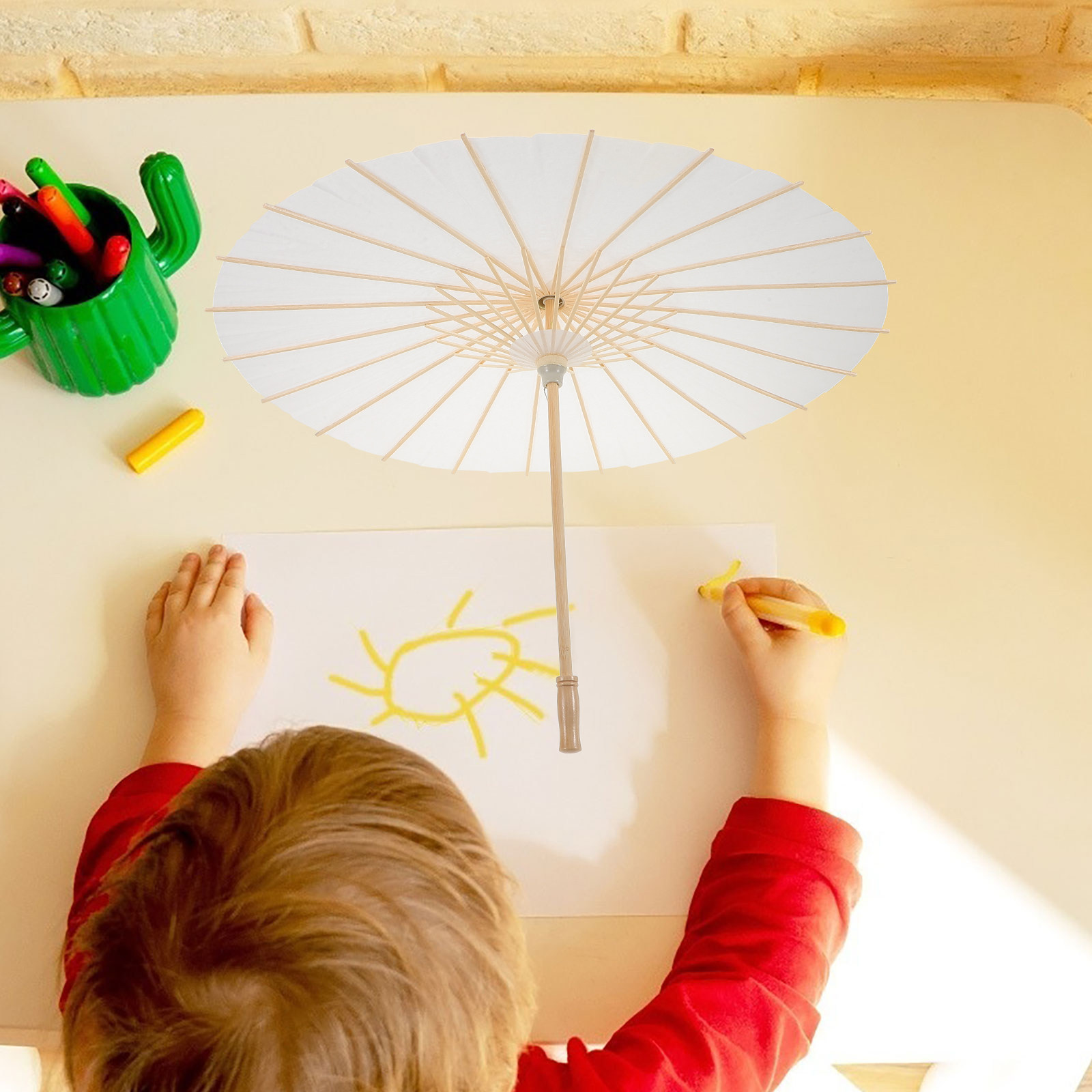 مظلة ورقية للرسم والتلوين اليد - مراجعة Art Craft Umbrella وسعره