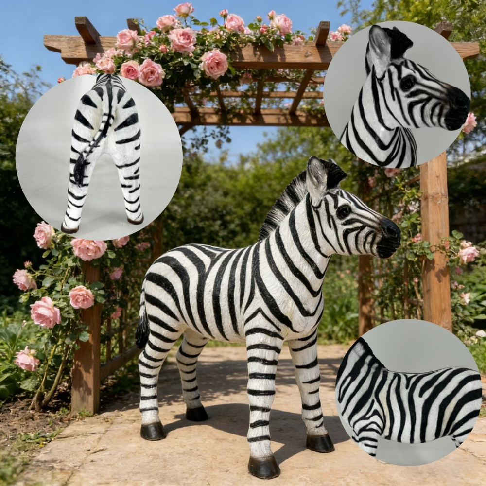 ارتفاع 18.31 بوصة × طول 19.49  - مراجعة Art Craft Zebra وسعره