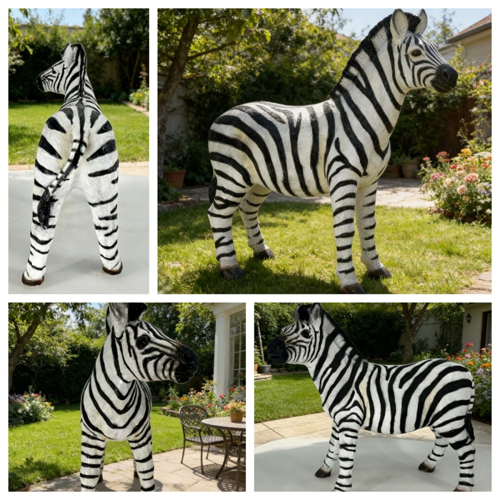 ارتفاع 18.31 بوصة × طول 19.49  - مراجعة Art Craft Zebra وسعره