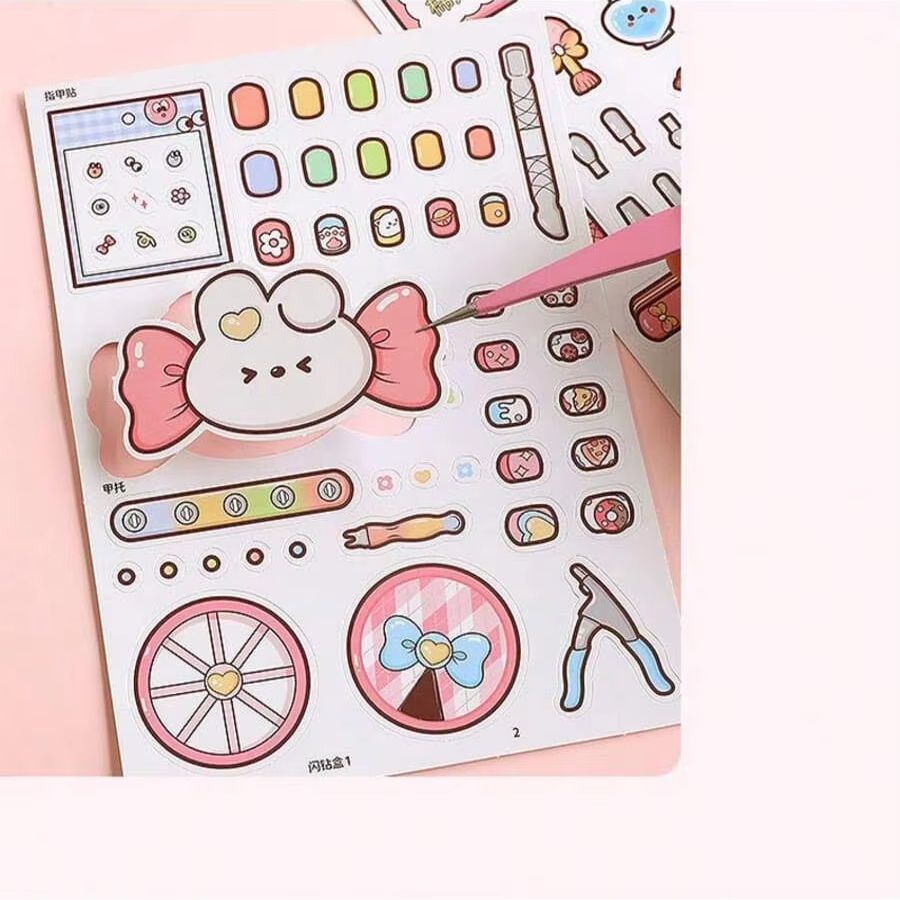 كتاب ملصقات الأظافر الوردي للأ - مراجعة Art Craft 3 Year Old وسعره