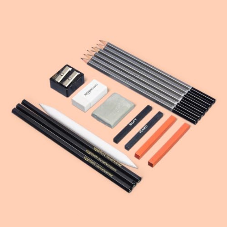 مجموعة أقلام رسم وتخطيط فنية،  - مراجعة Sketching Charcoal Set وسعره